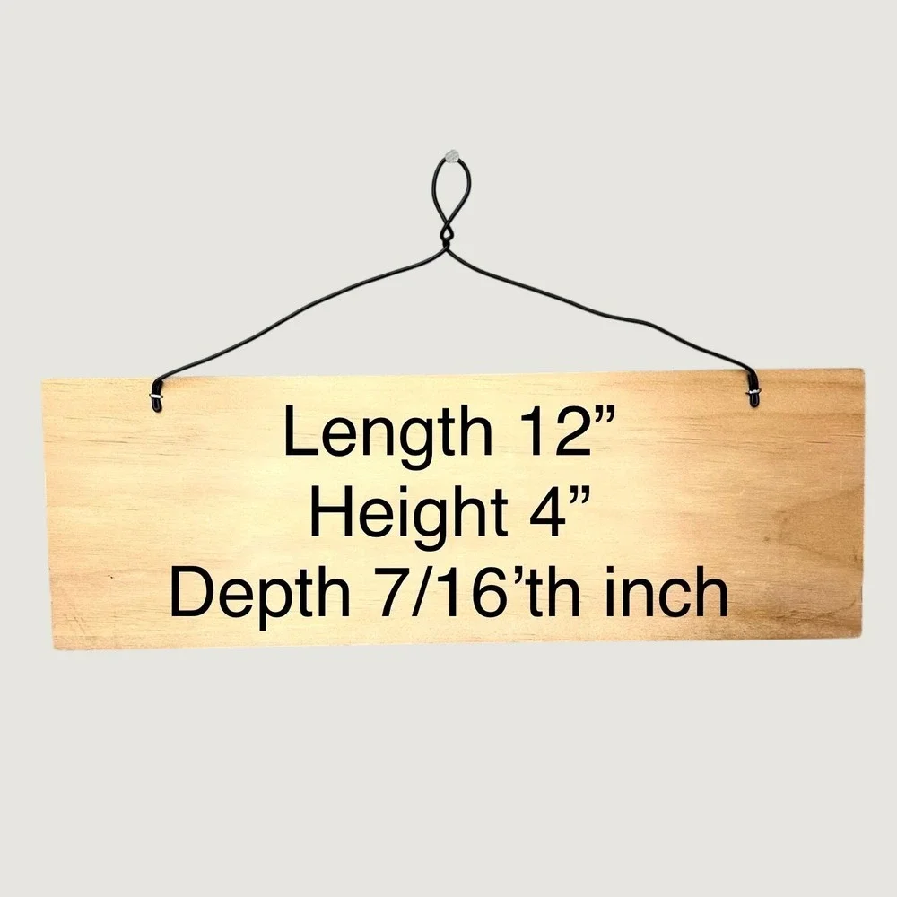 Rustic Wood‎ Wall Sign 